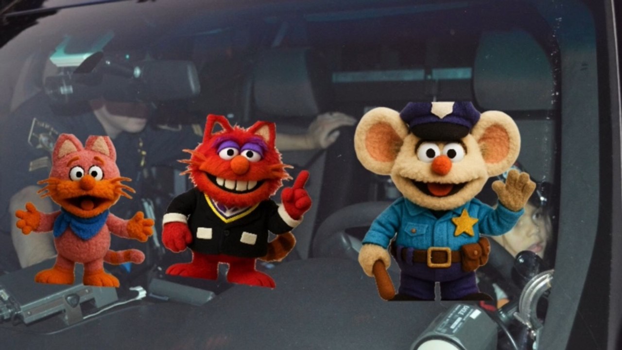 Jim Henson's Mappy - A Police Mouse In the Car Scene (2008) (HD Version)