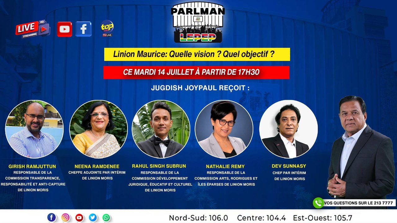 PLP Linion Maurice...Quelle vision ?Quel objectif ?