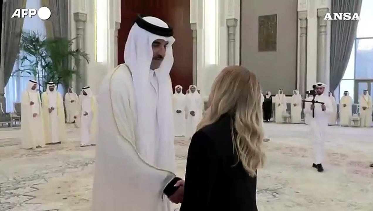 Meloni a Doha per la cerimonia per la morte di Al Thani
