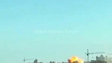 Drone Attack Sparks Huge Fireball