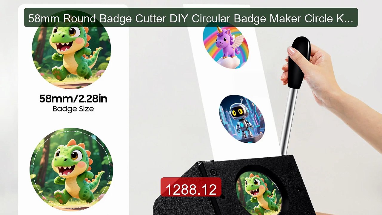 58mm Round Badge Cutter DIY Circular Badge Maker Circle Knife... -- Amazing Value 2026 | Must Have!