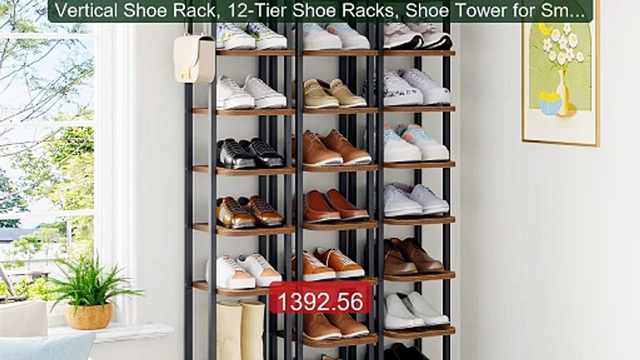 Vertical Shoe Rack, 12-Tier Shoe Racks, Shoe Tower for Small Space... -- Best Deal 2026 | Shop Now!
