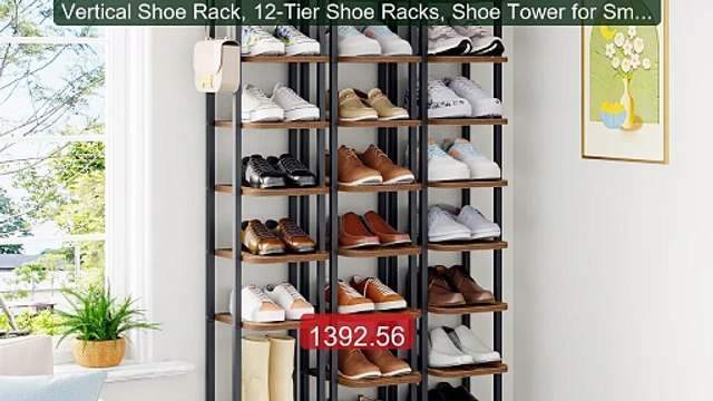 Vertical Shoe Rack, 12-Tier Shoe Racks, Shoe Tower for Small Space... Best Deal 2026 | Shop Now!