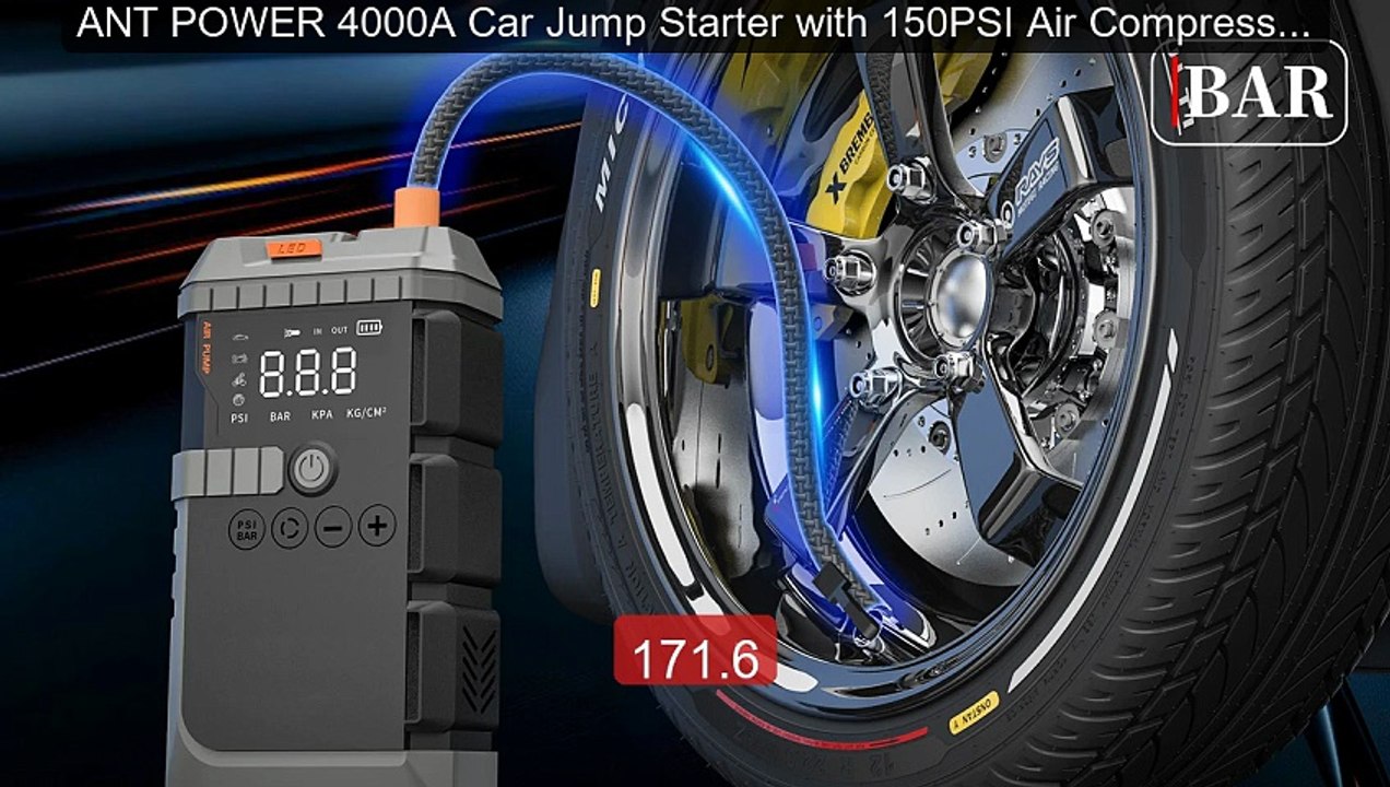ANT POWER 4000A Car Jump Starter with 150PSI Air Compressor 10... -- Hot Deal 2026 | Limited Offer!