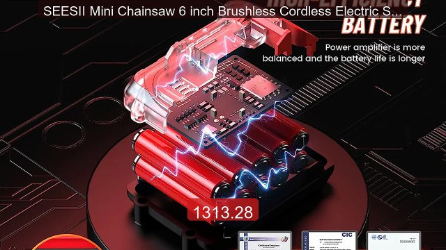 SEESII Mini Chainsaw 6 inch Brushless Cordless Electric Saw... Top Pick 2026 | Unbeatable Price!