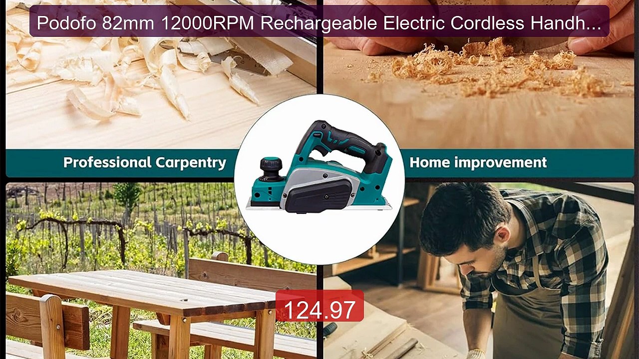 Podofo 82mm 12000RPM Rechargeable Electric Cordless Handheld P... -- Best Buy 2026 | Great Quality!