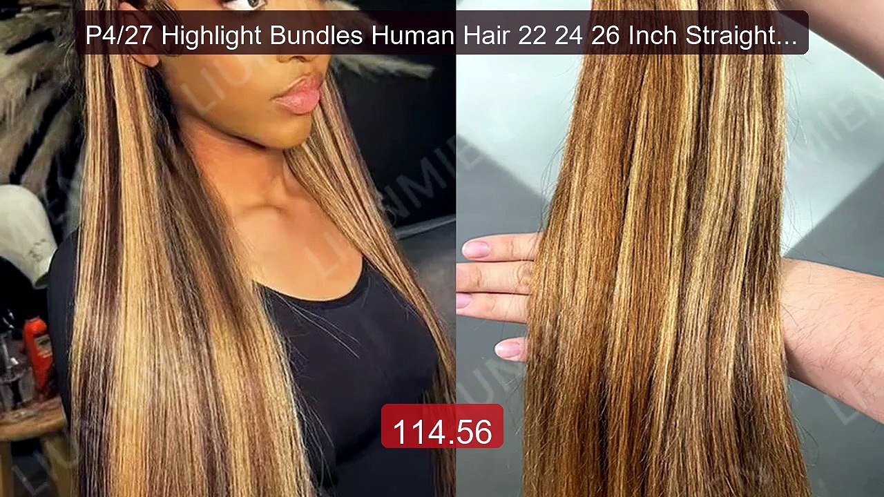 P4/27 Highlight Bundles Human Hair 22 24 26 Inch Straight B... -- Top Pick 2026 | Unbeatable Price!