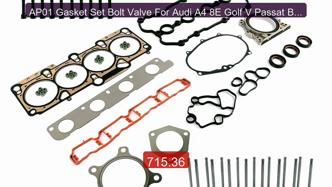 AP01 Gasket Set Bolt Valve For Audi A4 8E Golf V Passat B6 Oct... -- Best Buy 2026 | Great Quality!