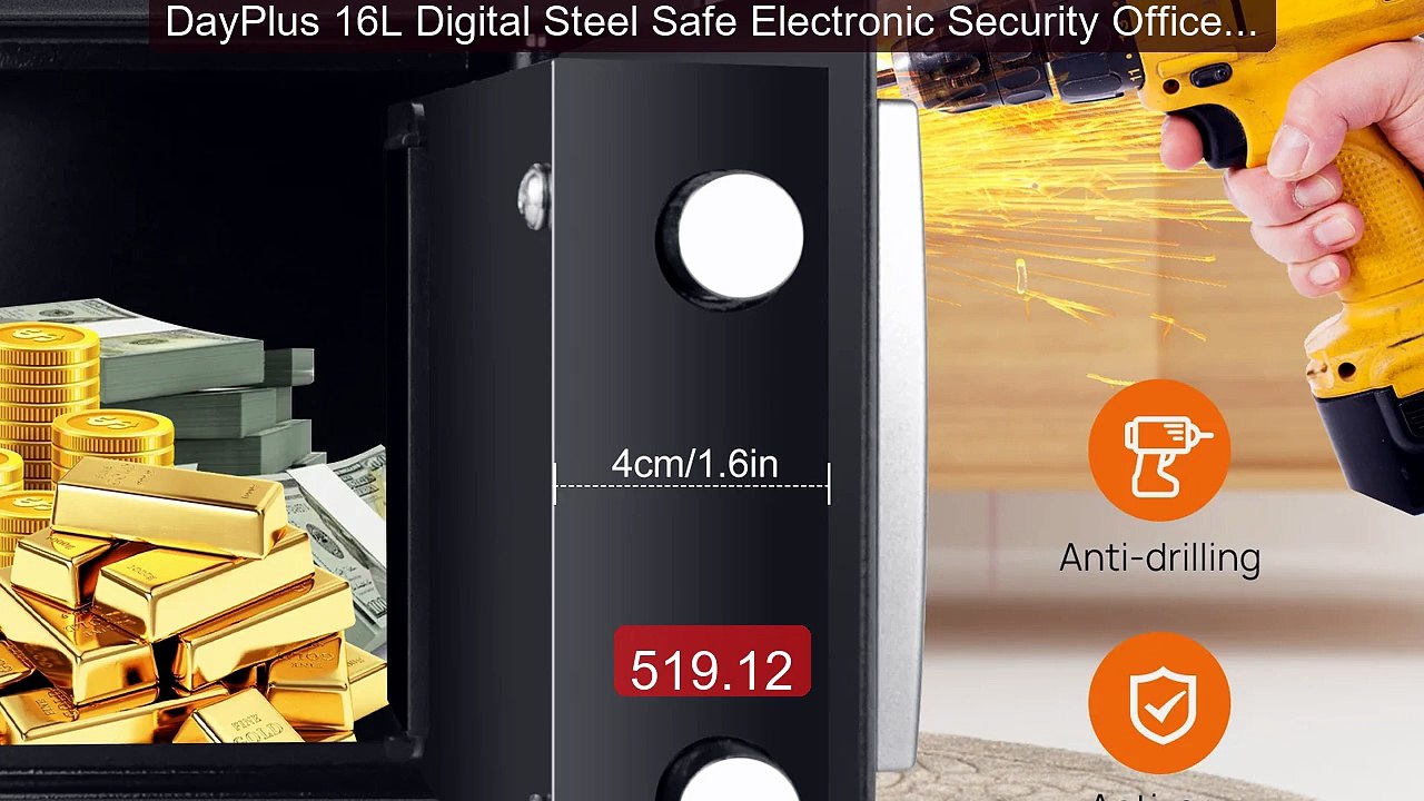 DayPlus 16L Digital Steel Safe Electronic Security Office Home Mon... -- Best Deal 2026 | Shop Now!