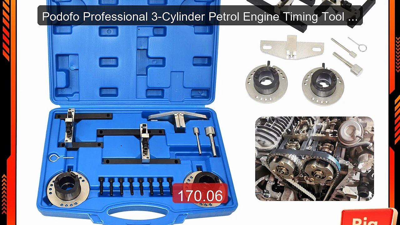 Podofo Professional 3-Cylinder Petrol Engine Timing Tool Se... -- Top Pick 2026 | Unbeatable Price!