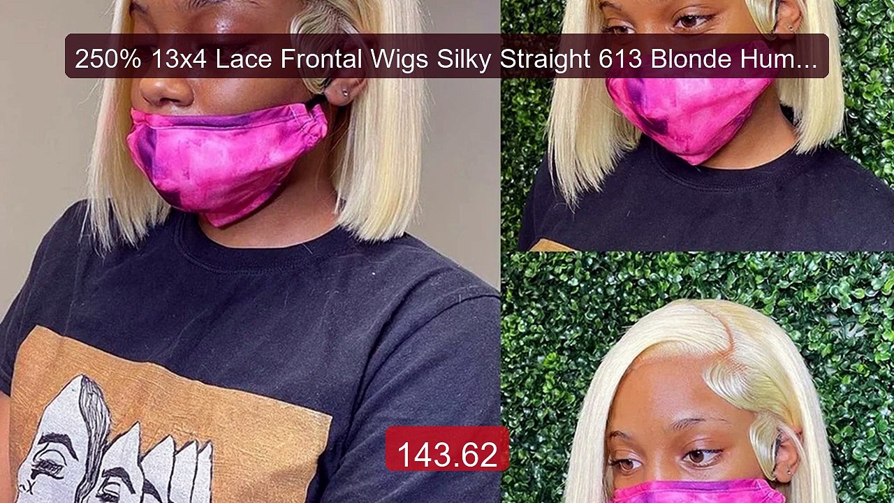 250% 13x4 Lace Frontal Wigs Silky Straight 613 Blonde Human... -- Top Pick 2026 | Unbeatable Price!
