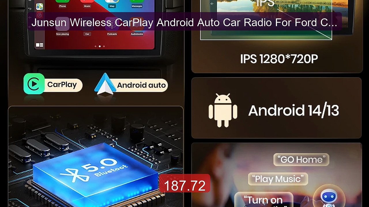 Junsun Wireless CarPlay Android Auto Car Radio For Ford C-MAX ... -- Hot Deal 2026 | Limited Offer!