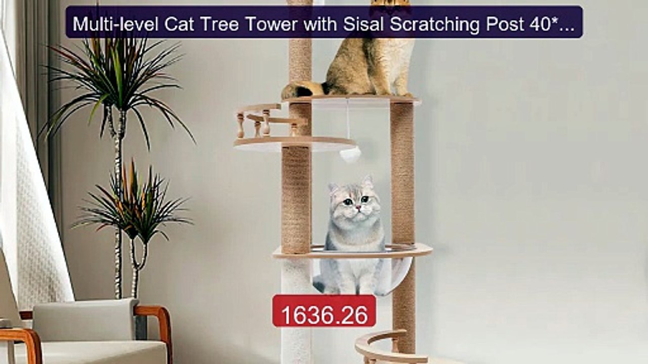 Multi-level Cat Tree Tower with Sisal Scratching Post 40*40*13... -- Hot Deal 2026 | Limited Offer!