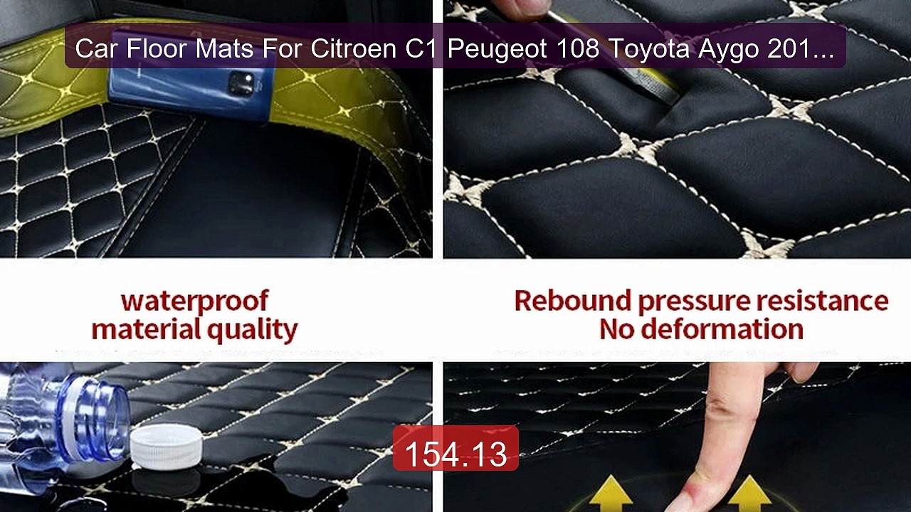 Car Floor Mats For Citroen C1 Peugeot 108 Toyota Aygo 2015~20... -- Amazing Value 2026 | Must Have!