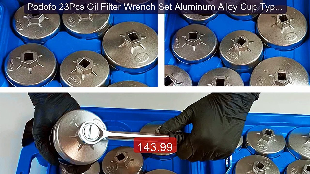 Podofo 23Pcs Oil Filter Wrench Set Aluminum Alloy Cup Type ... -- Top Pick 2026 | Unbeatable Price!