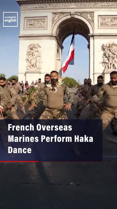 French Overseas Marines Perform Haka Dance