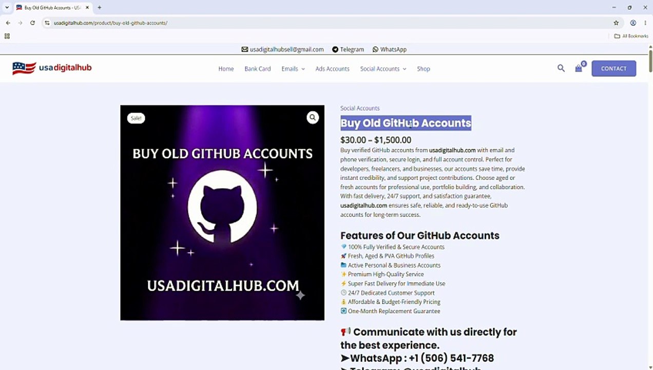 Where to Buying Old Github Accounts with Real W...