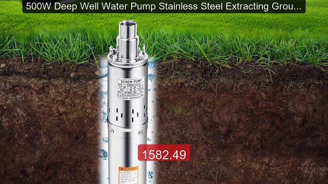 500W Deep Well Water Pump Stainless Steel Extracting Ground... Top Pick 2026 | Unbeatable Price!