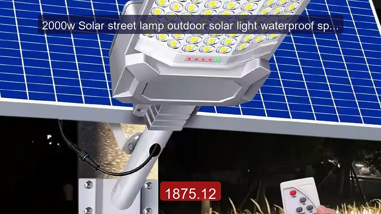 2000w Solar street lamp outdoor solar light waterproof sports remo... -- Best Deal 2026 | Shop Now!