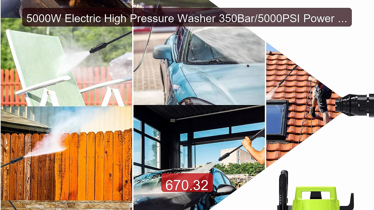 5000W Electric High Pressure Washer 350Bar/5000PSI Power Jet ... -- Amazing Value 2026 | Must Have!