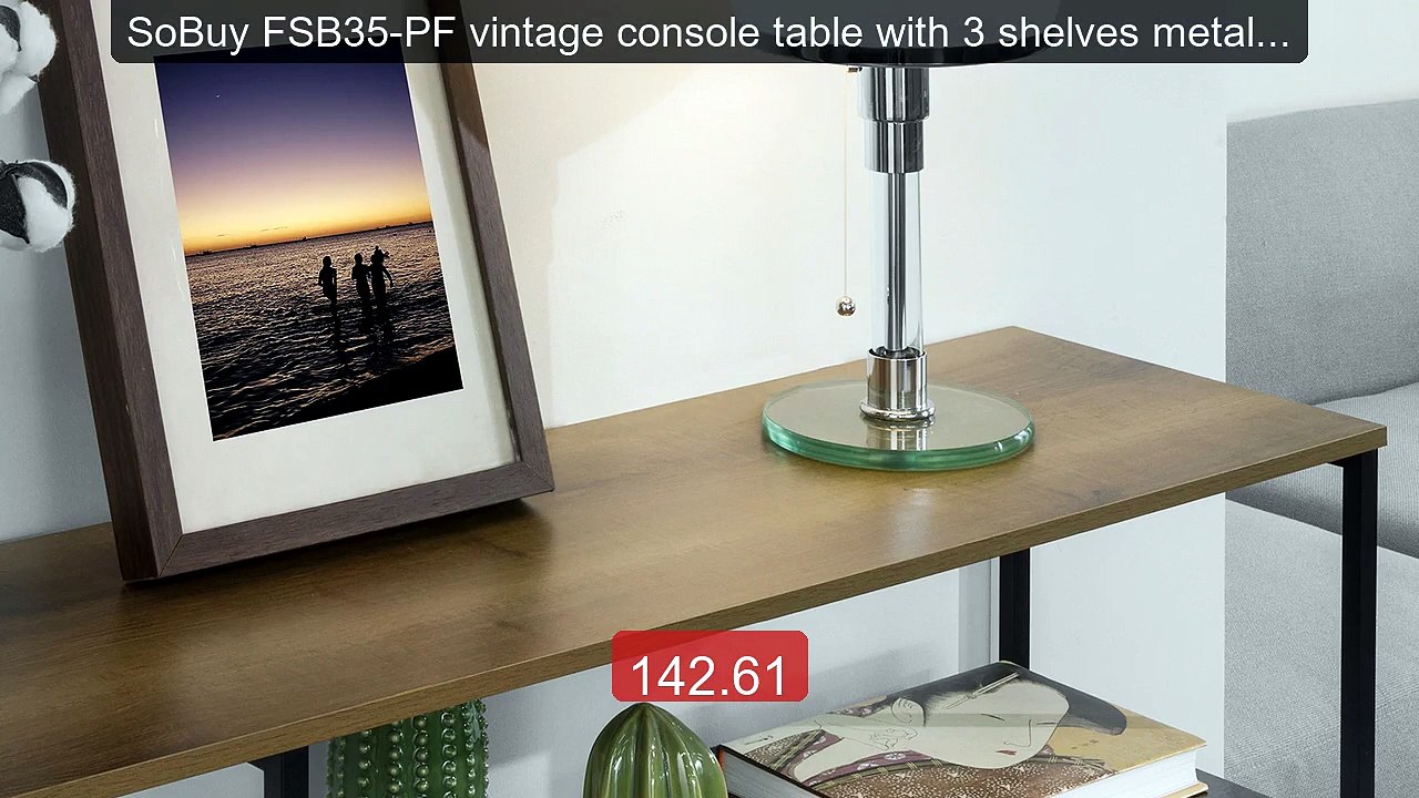 SoBuy FSB35-PF vintage console table with 3 shelves metal hallway t... -- Top Rated 2026 | Buy Now!