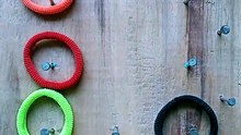 Allah Name With Colourful Rubber Bands Art #shorts
