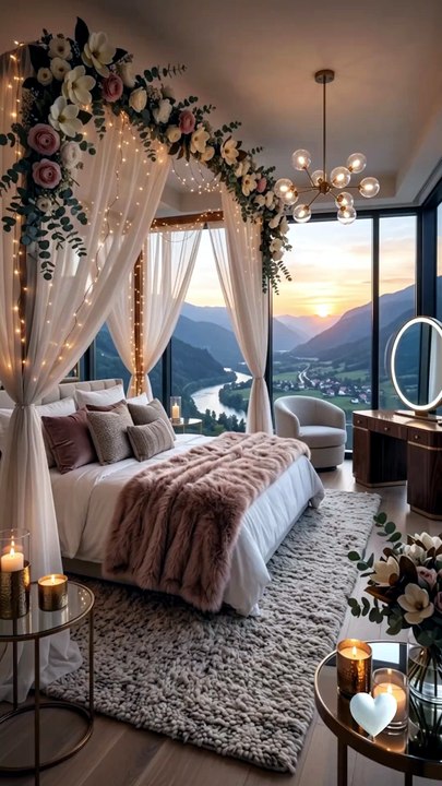Peaceful Luxury Room with Soft Wind Sounds 🍃