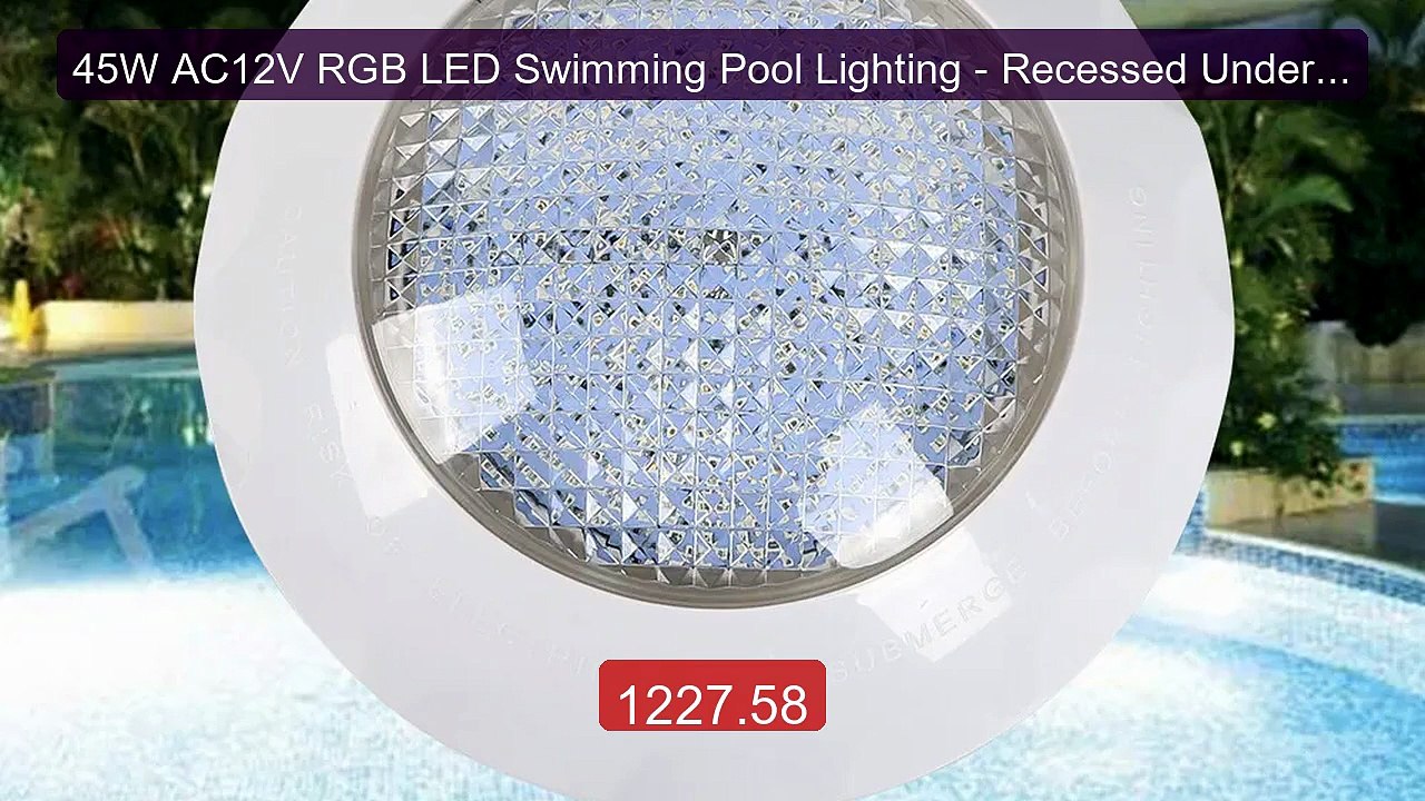 45W AC12V RGB LED Swimming Pool Lighting - Recessed Underwater Spot... -- Top Rated 2026 | Buy Now!