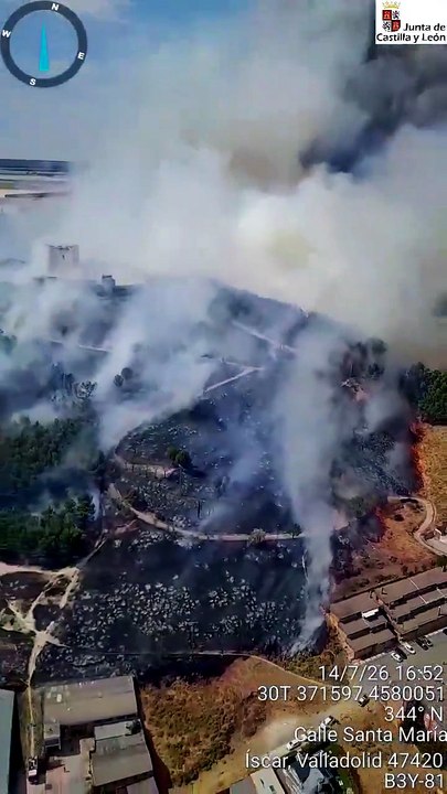 Vídeo del incendio en Íscar