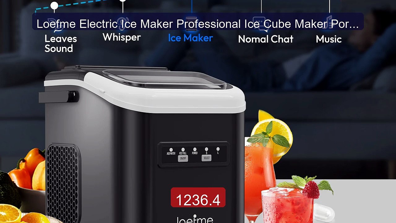 Loefme Electric Ice Maker Professional Ice Cube Maker Portabl... -- Amazing Value 2026 | Must Have!