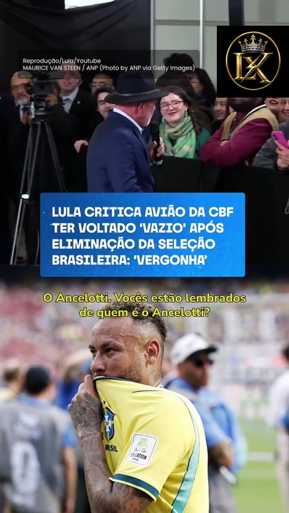 Lula detona Seleção Brasileira: "Vergonha" pelo avião ter voltado vazio