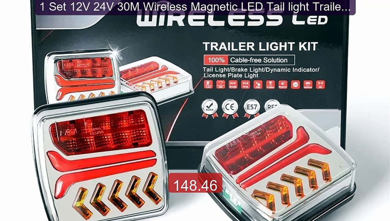 1 Set 12V 24V 30M Wireless Magnetic LED Tail light Trailer ... -- Top Pick 2026 | Unbeatable Price!