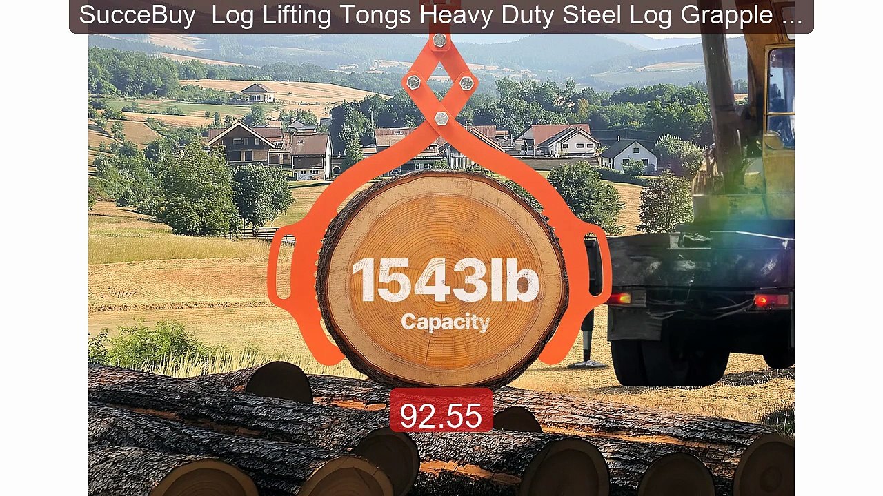 SucceBuy  Log Lifting Tongs Heavy Duty Steel Log Grapple Swivel Lo... -- Best Deal 2026 | Shop Now!