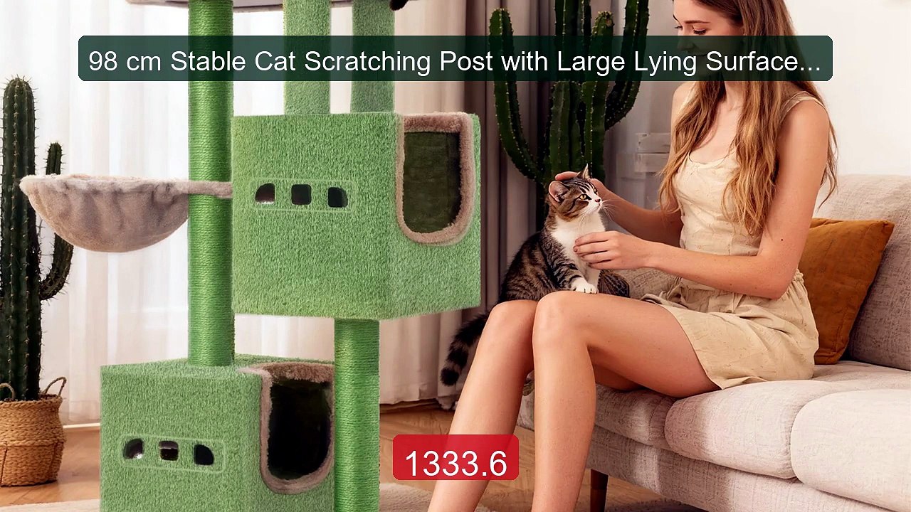 98 cm Stable Cat Scratching Post with Large Lying Surface,Sisal Po... -- Best Deal 2026 | Shop Now!