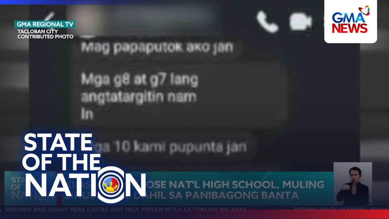 Klase sa San Jose Nat'l HS, muling sinuspende dahil sa panibagong banta | SONA