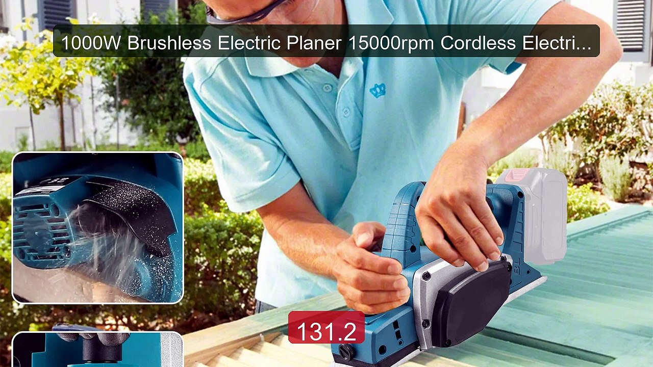 1000W Brushless Electric Planer 15000rpm Cordless Electric Pla... -- Best Buy 2026 | Great Quality!