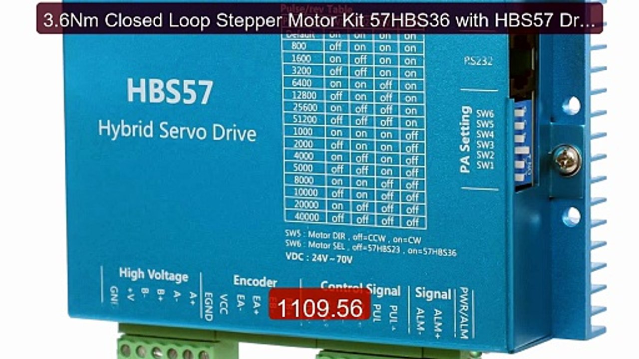 3.6Nm Closed Loop Stepper Motor Kit 57HBS36 with HBS57 Driver ... -- Best Buy 2026 | Great Quality!