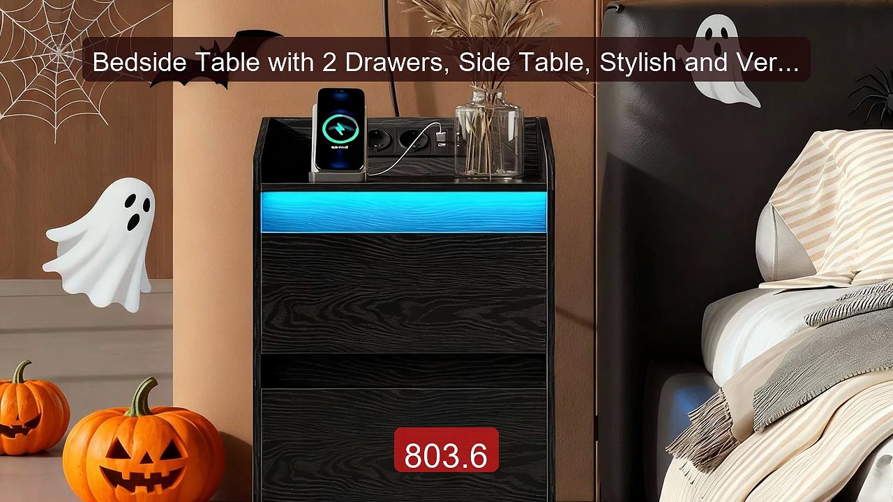Bedside Table with 2 Drawers, Side Table, Stylish and Versatile, Id... -- Top Rated 2026 | Buy Now!