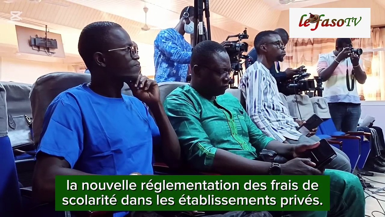 Établissements privés au Burkina : Le gouvernement explique les objectifs de la règlementation des frais de scolarité dès la rentrée 2026-2027