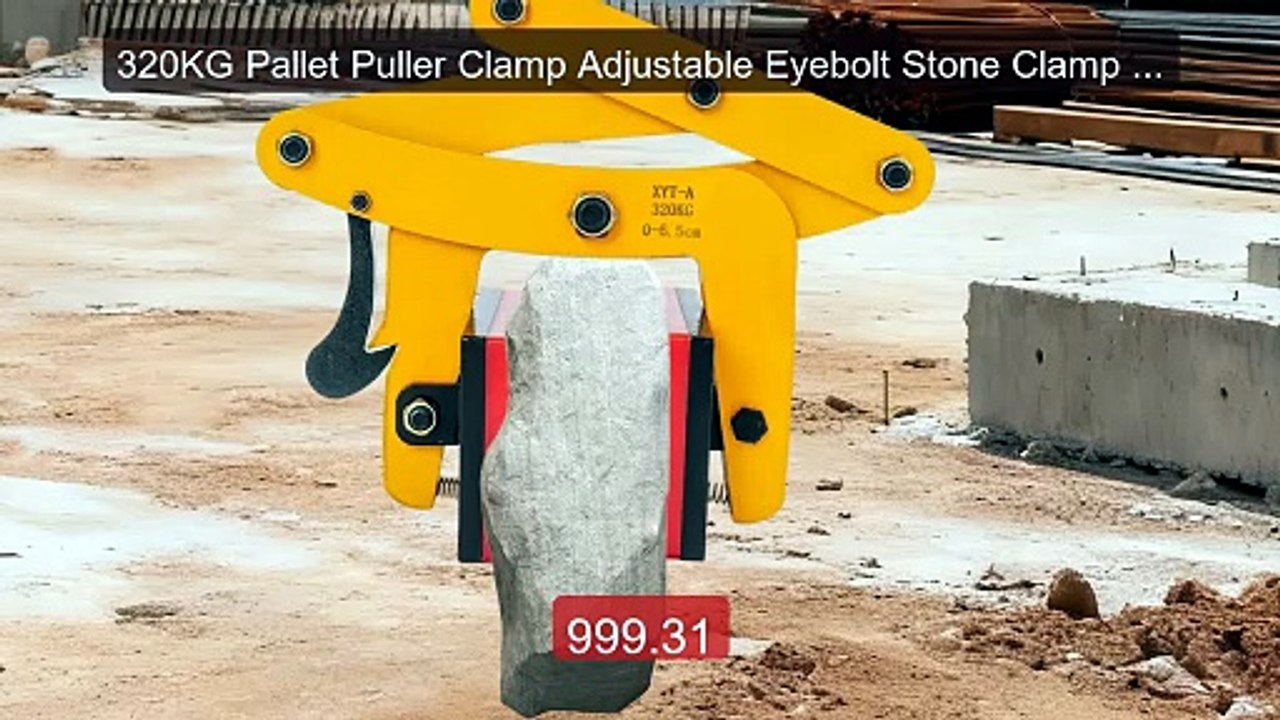 320KG Pallet Puller Clamp Adjustable Eyebolt Stone Clamp lifti... -- Best Buy 2026 | Great Quality!