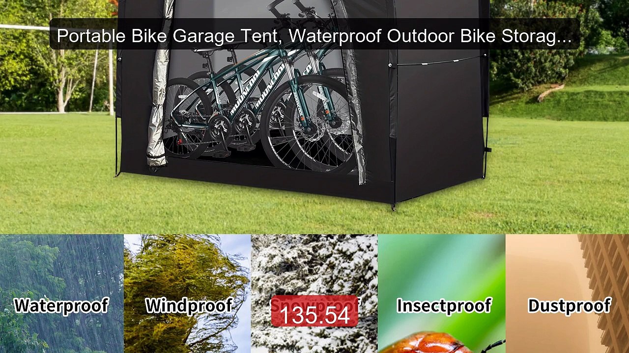 Portable Bike Garage Tent, Waterproof Outdoor Bike Storage ... -- Top Pick 2026 | Unbeatable Price!