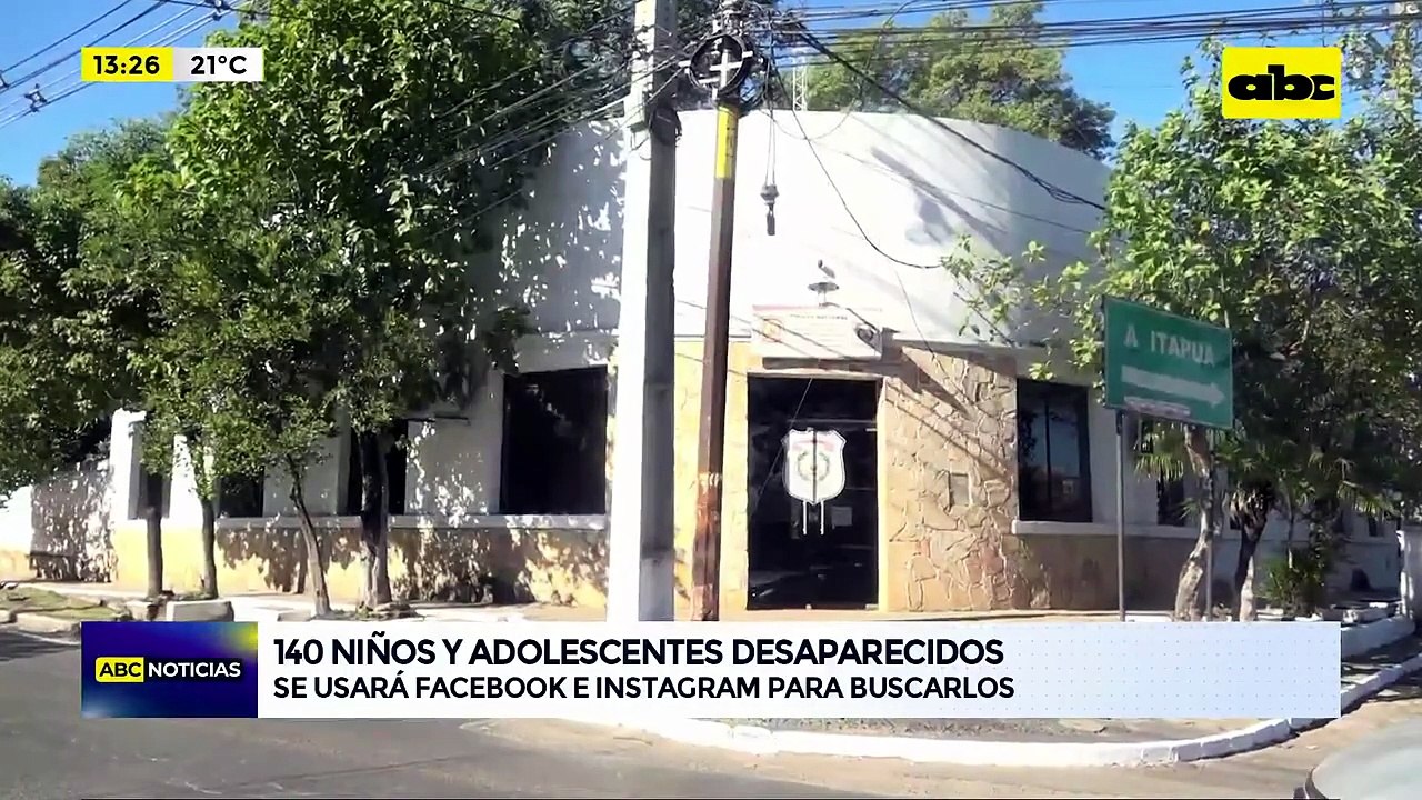 140 niños desaparecidos en Paraguay y usarán Facebook e Instagram para buscarlos