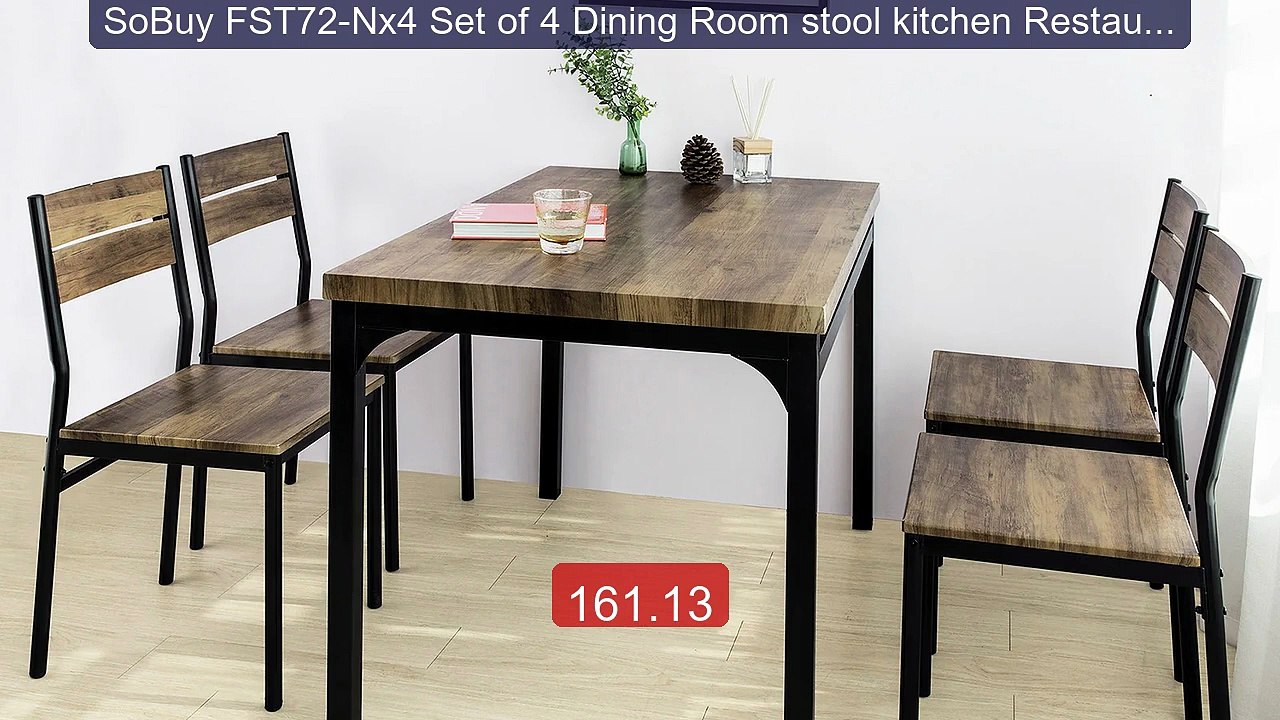 SoBuy FST72-Nx4 Set of 4 Dining Room stool kitchen Restaurant ... -- Best Buy 2026 | Great Quality!