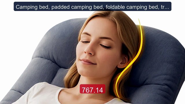 Camping bed, padded camping bed, foldable camping bed, travel ... Hot Deal 2026 | Limited Offer!