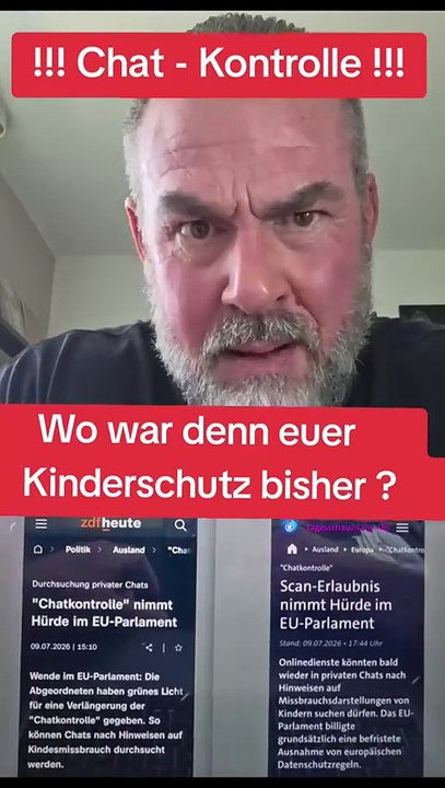 Chat - Kontrolle -- Wo war denn euer Kinderschutz im EU Parlament all die Jahre ___