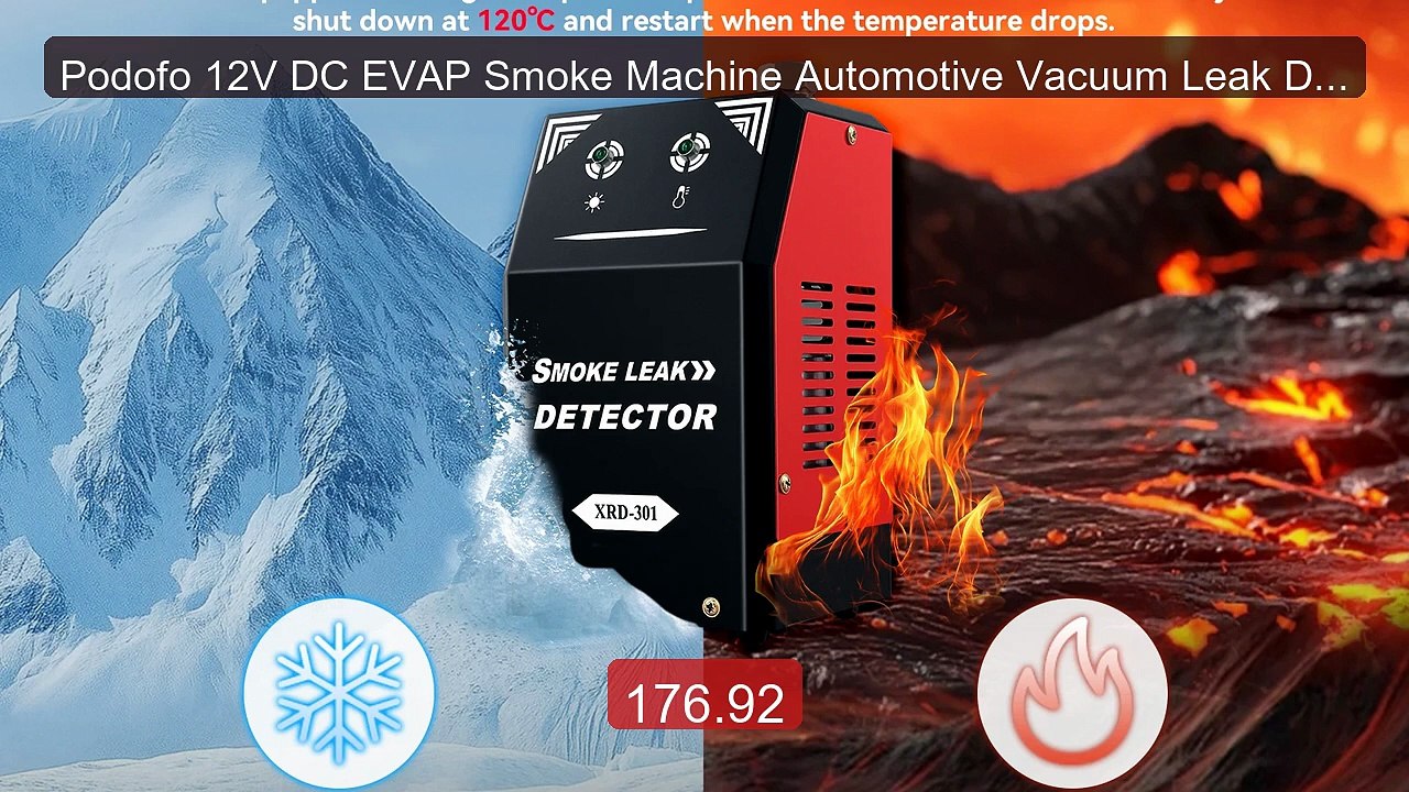 Podofo 12V DC EVAP Smoke Machine Automotive Vacuum Leak Detector Bu... -- Top Rated 2026 | Buy Now!