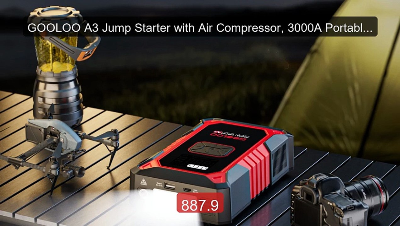 GOOLOO A3 Jump Starter with Air Compressor, 3000A Portable Car... -- Hot Deal 2026 | Limited Offer!