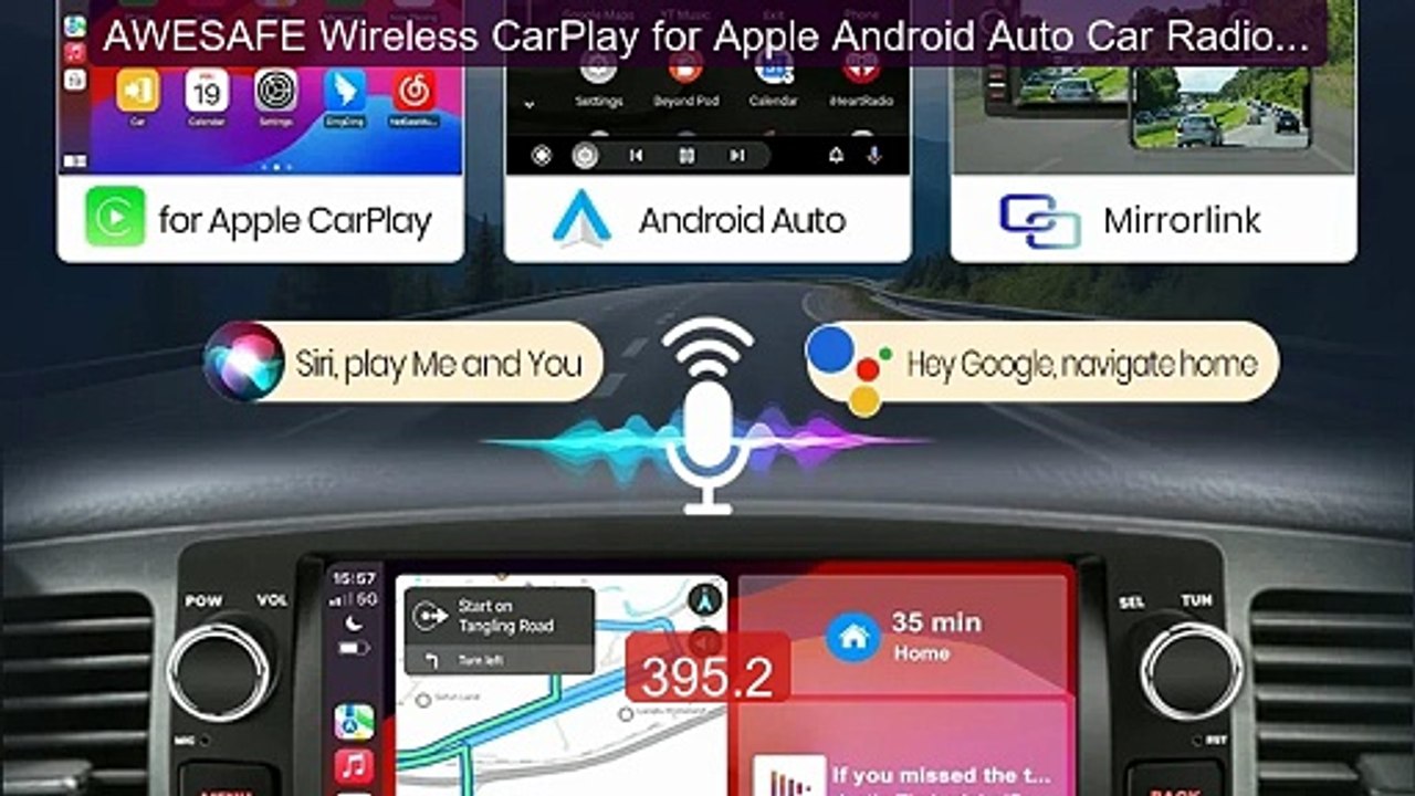 AWESAFE Wireless CarPlay for Apple Android Auto Car Radio F... -- Top Pick 2026 | Unbeatable Price!