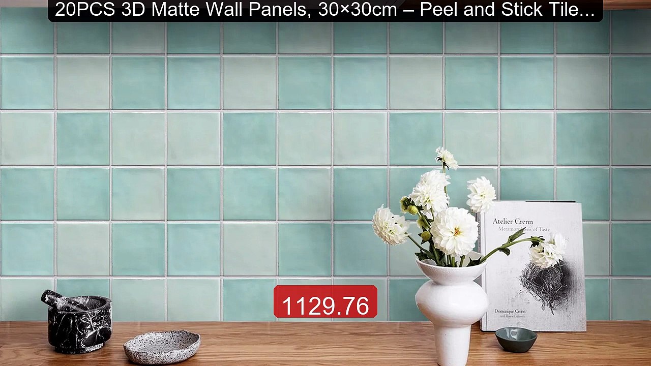 20PCS 3D Matte Wall Panels, 30×30cm – Peel and Stick Tiles ... -- Top Pick 2026 | Unbeatable Price!
