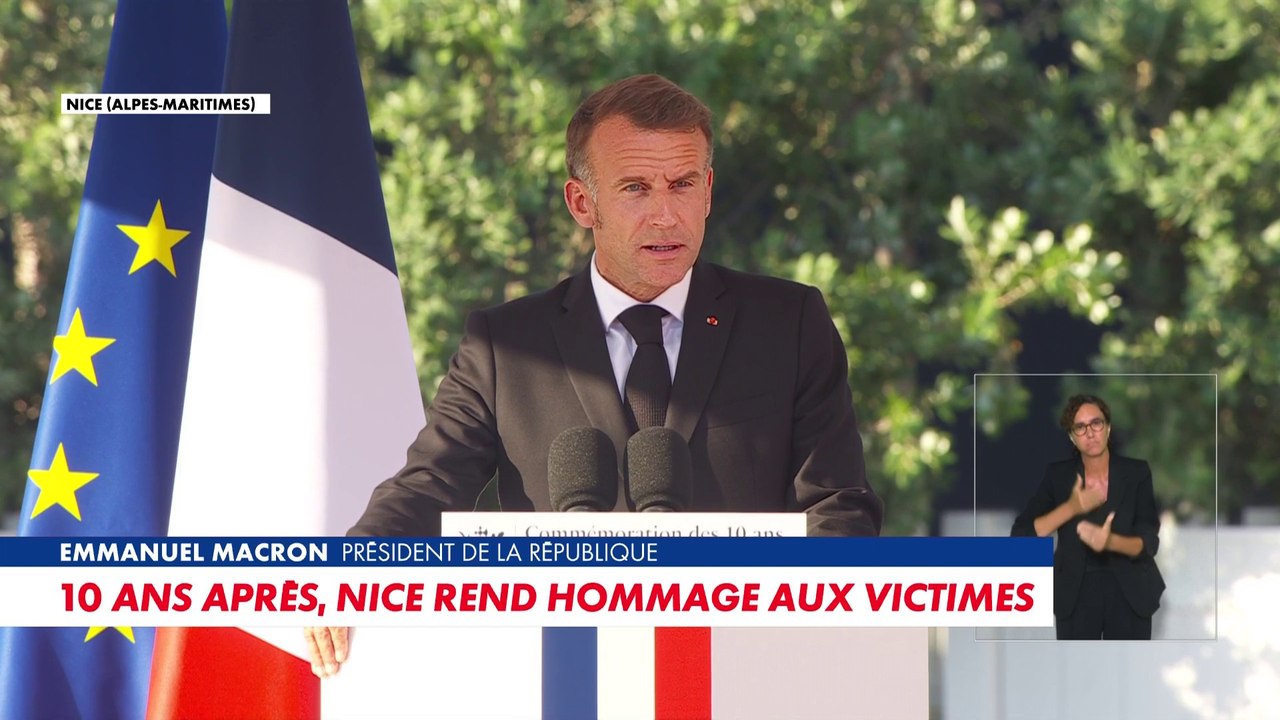 Emmanuel Macron : «Aucun d'entre nous n'oubliera ce qui s'est passé à Nice le 14 juillet 2016»